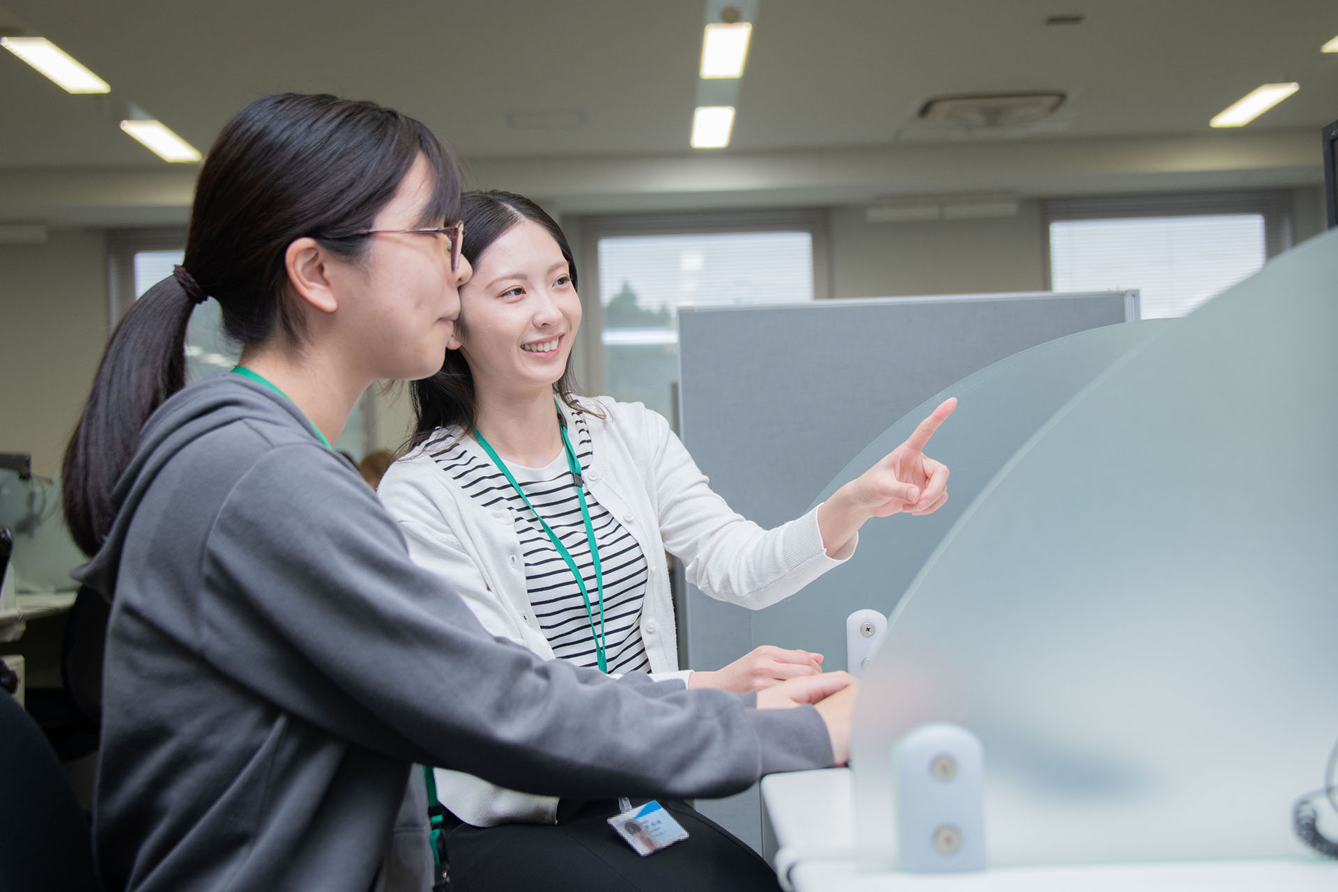 受付業務のチーフ代行として活躍中