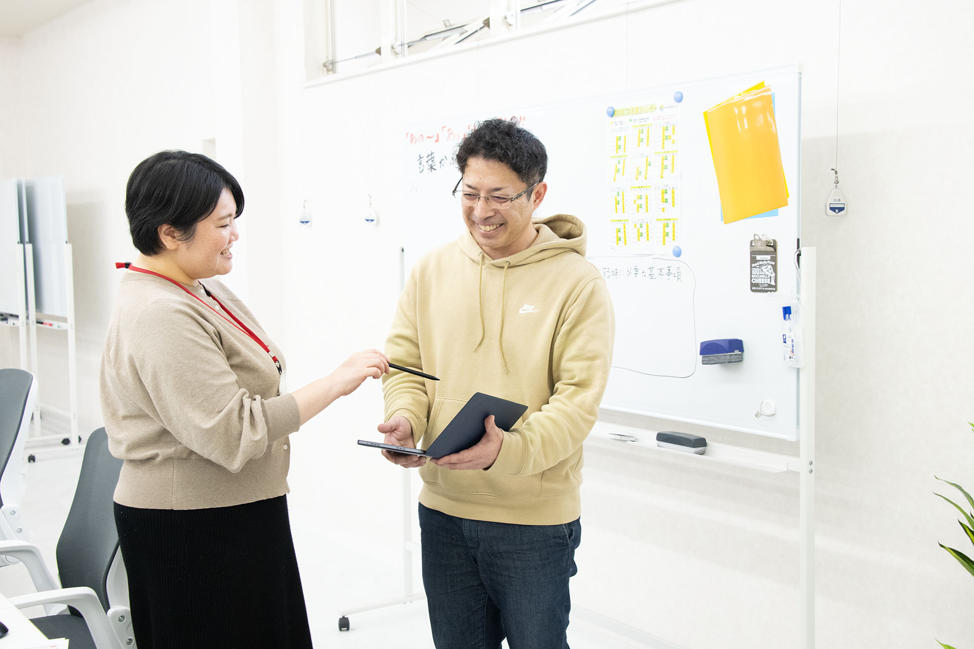 相手の考えに寄り添いながら育てる教育体制