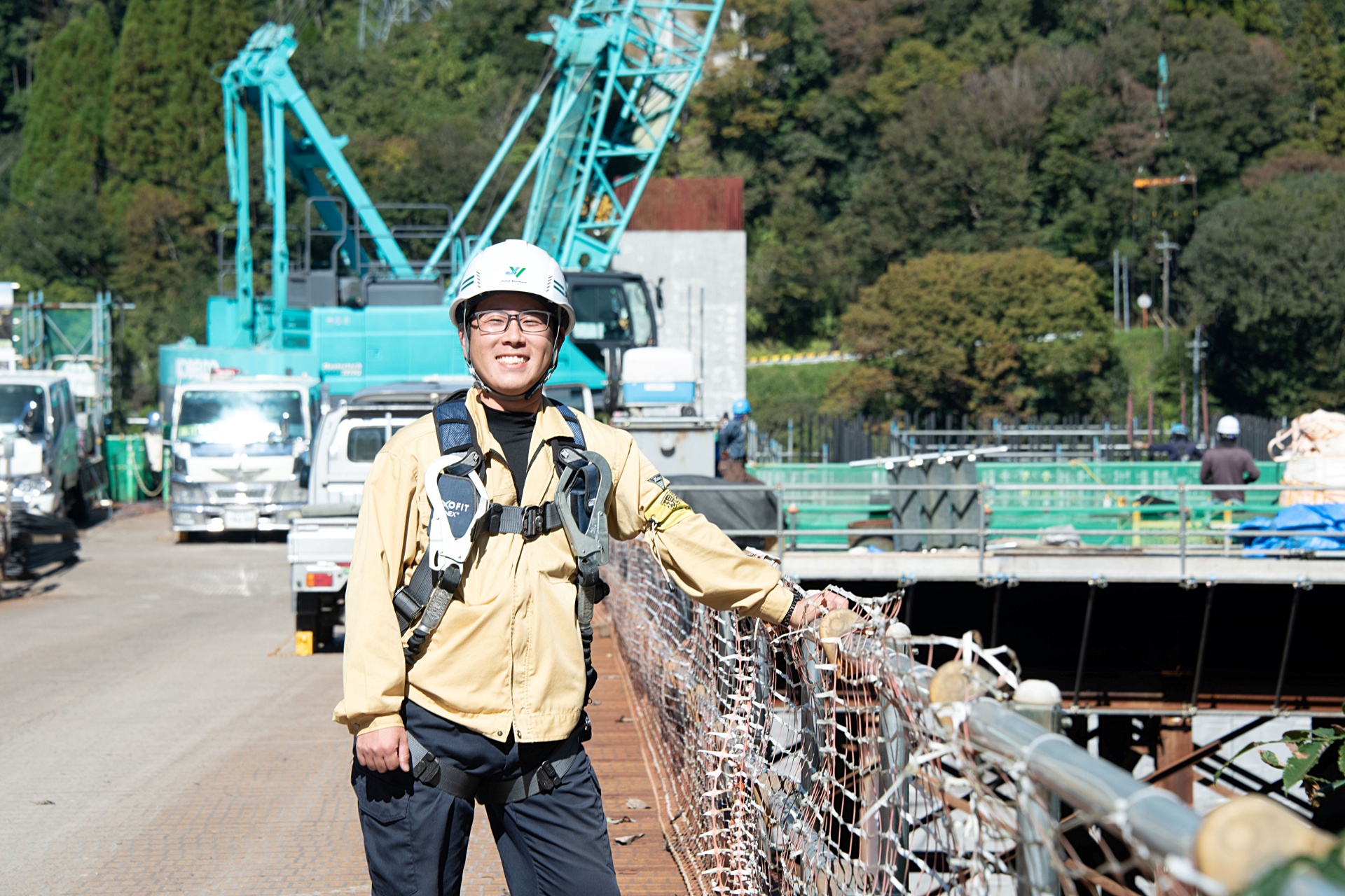 大型工事に挑む、やりがいと責任