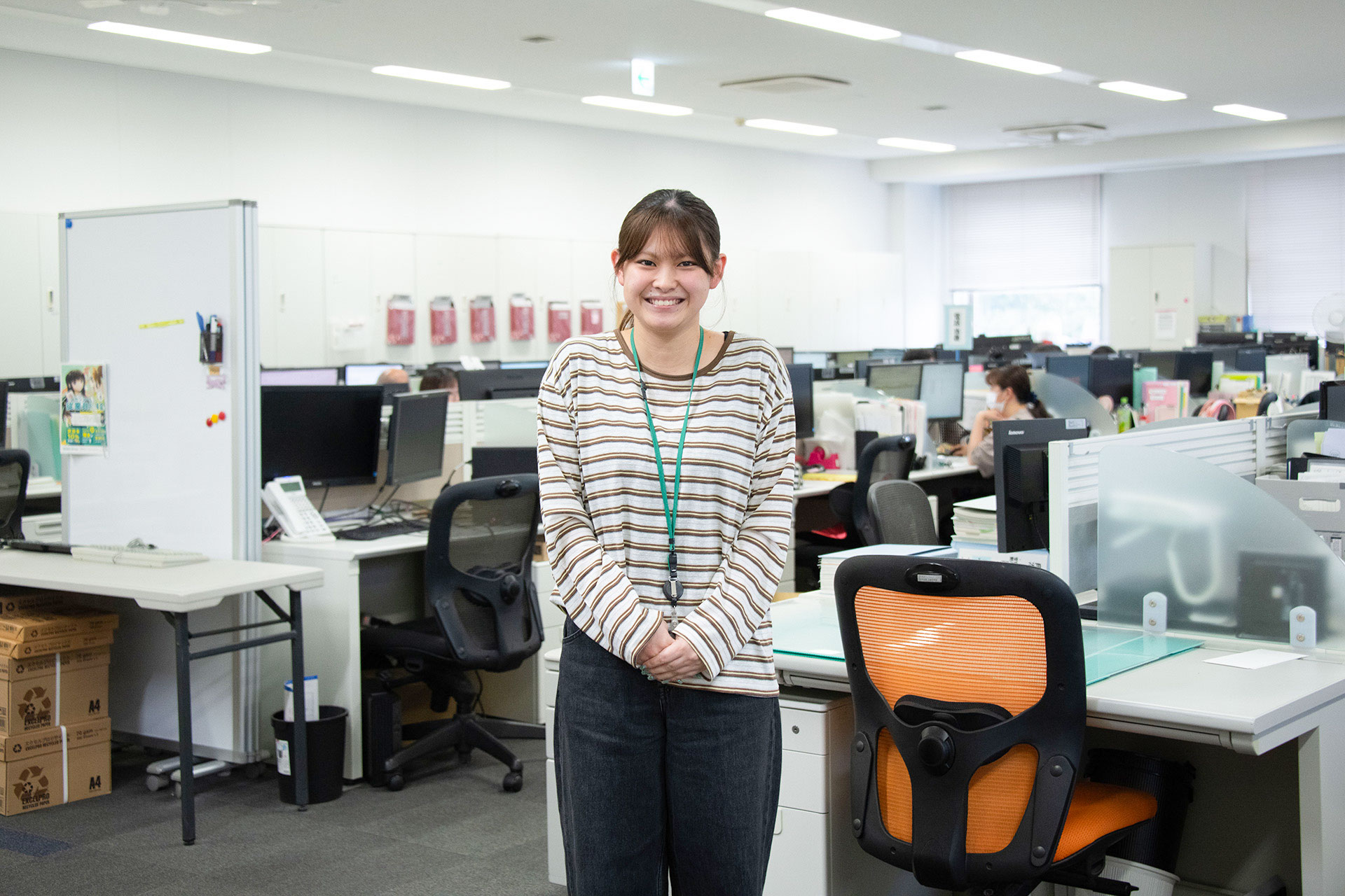 休暇制度を利用して旅行へ出かける社員も