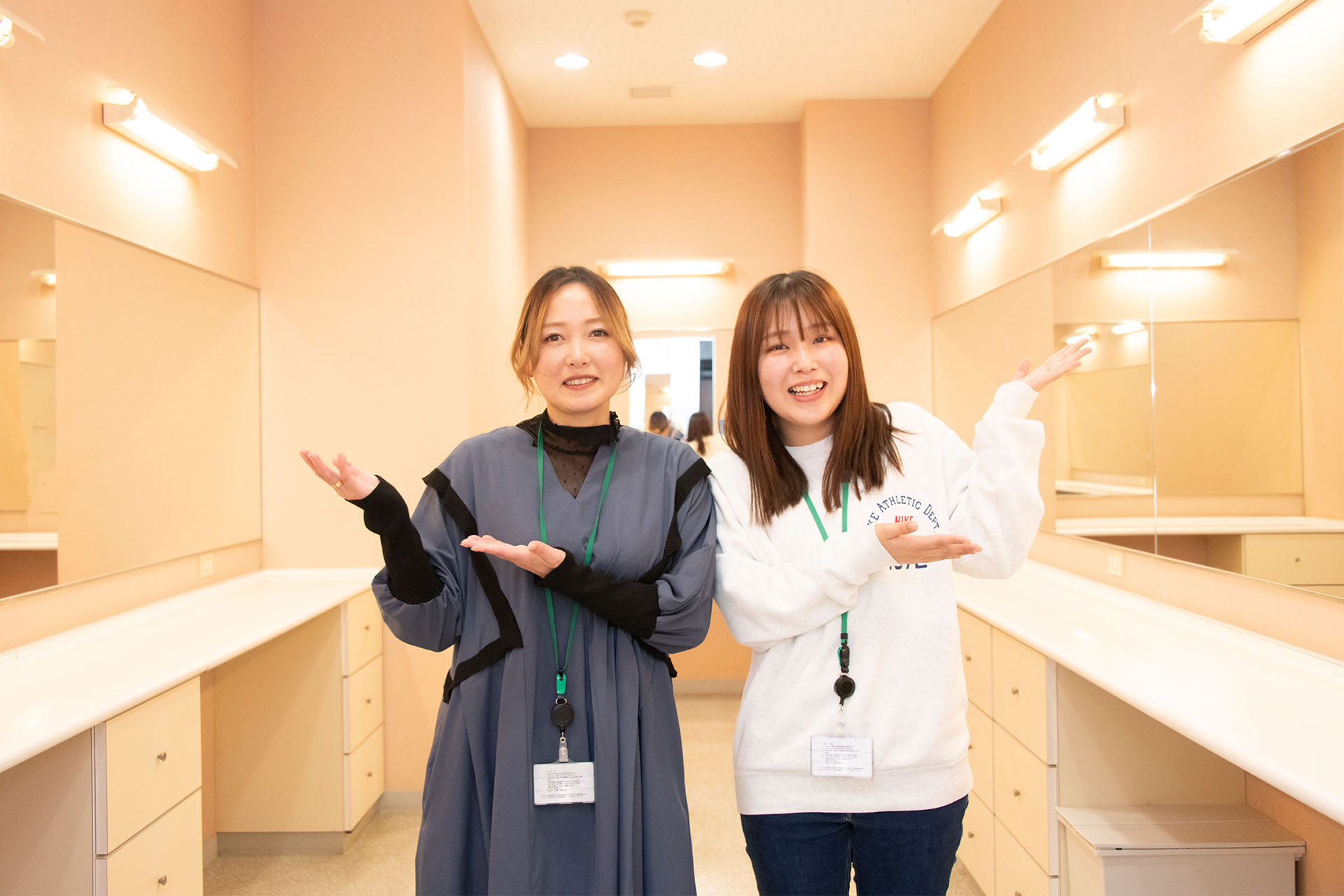 広々として清潔感のある働きやすい職場環境