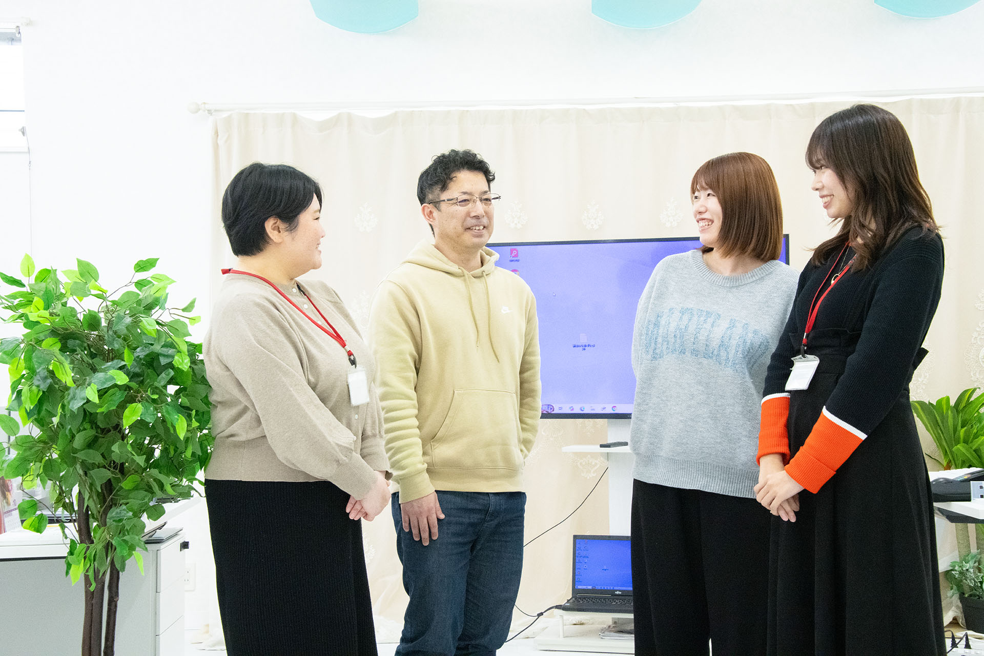 一人一人に目が届く、小規模チームならではの安心感