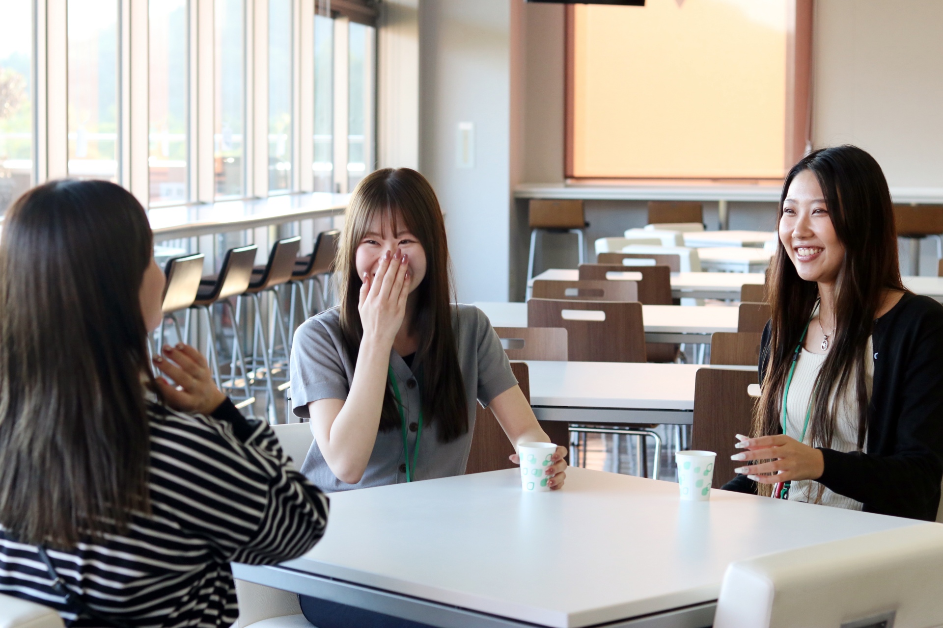 カフェのようなラウンジ（休憩室）が私のお気に入り